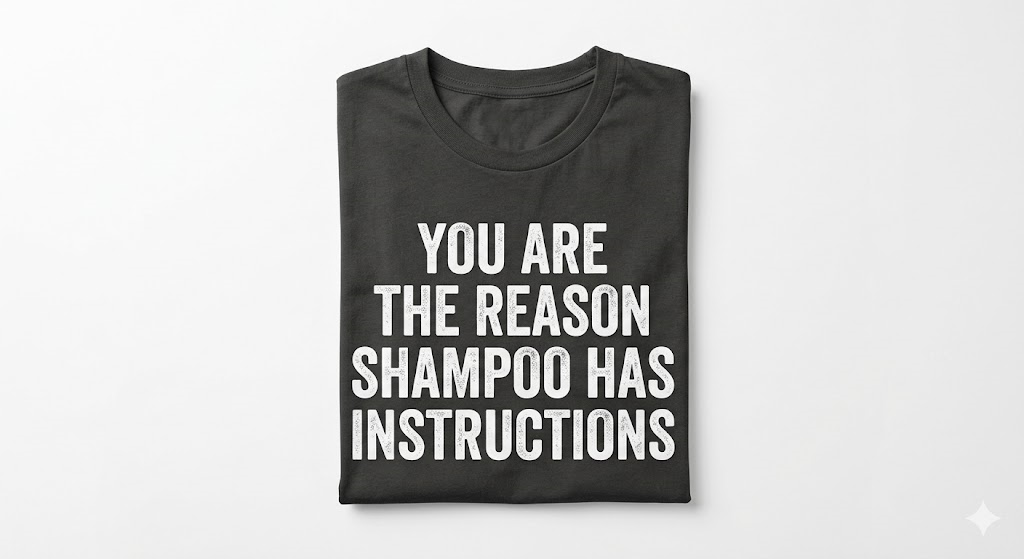 THE 'USE YOUR INDICATOR' TEE flat lay